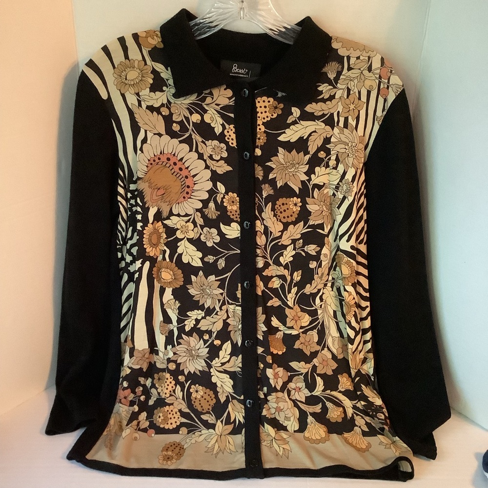 Averardo Bessi Cardigan Black Size 6 New
